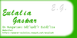 eulalia gaspar business card